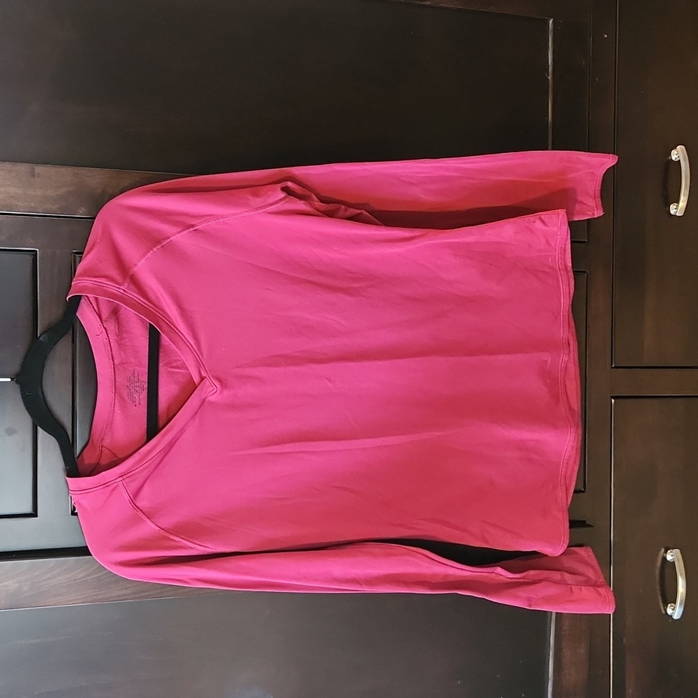 Warm Essentials Pink Long Sleeve Base Layer Sz. L